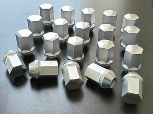 RoadsterSport Forged Alloy Lugs, Silver, Set of 20 