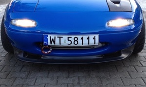 CarbonMiata NA Garage Vary Style Polyurethane Front Lip - with Holes