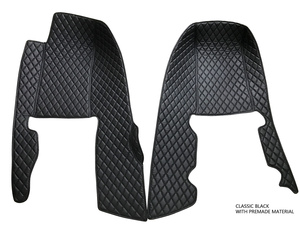 CarbonMiata Quilted Floor Mats (NA/NB) - Black/Black