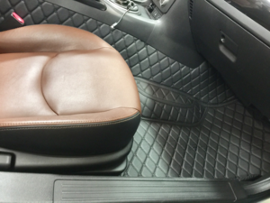 CarbonMiata Quilted Floor Mats (NC) - Black/Black