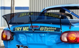 Blackbird Fabworx Lexan Spoiler for NA and NB - BLACK Edition