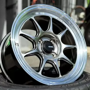 Konig Countergram 17x8 4x100 +45 Hyper Chrome w/ Machined Lip