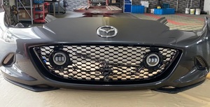 CarbonMiata Spyder Grille with Halo plus Dual Color Lights