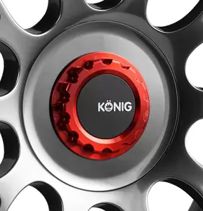 RED Center Cap for Konig MRK1 Wheels