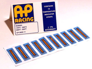 AP Racing Caliper Temperature Strips