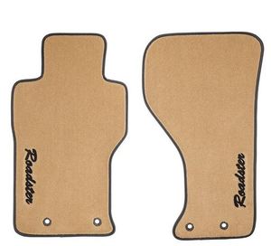 Plush Roadster Floor Mats - Tan Carpet