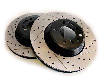 StopTech Fiat124 Drilled and Slotted Rotors - Rear for Fiat-124