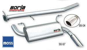 Borla Stainless Steel Cat-Back Miata Exhaust System for Miata 1990-1997